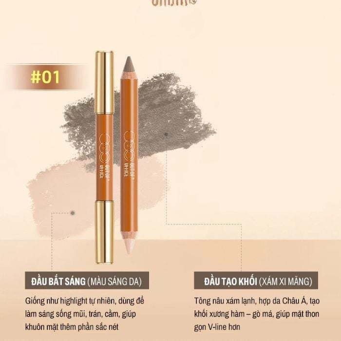 Bút Kem Tạo Khối & Bắt Sáng Hai Đầu OUT OF OFFICE Contour & Highlight Duo Pencil