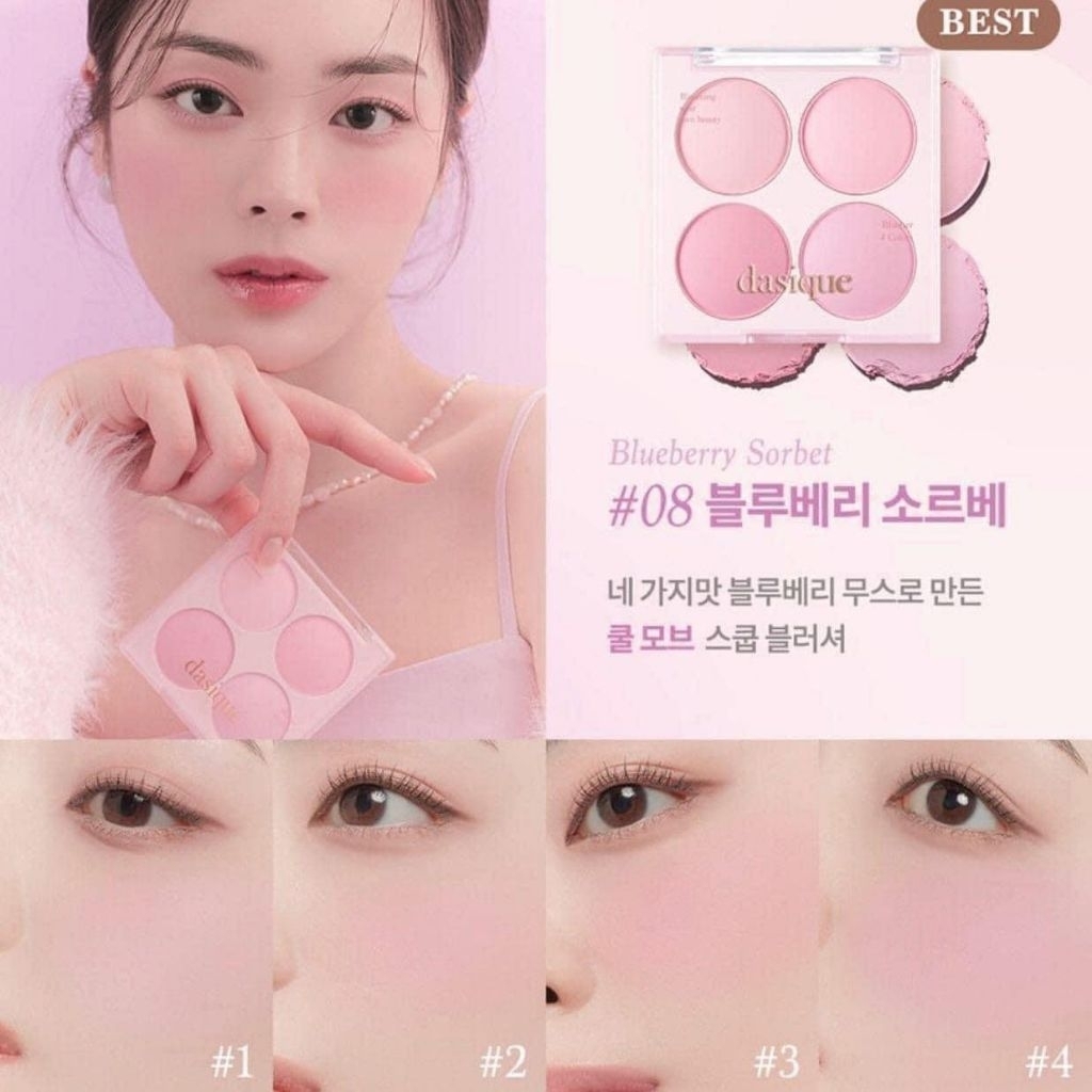 Bảng phấn má hồng thuần chay Dasique Blending Mood Cheek
