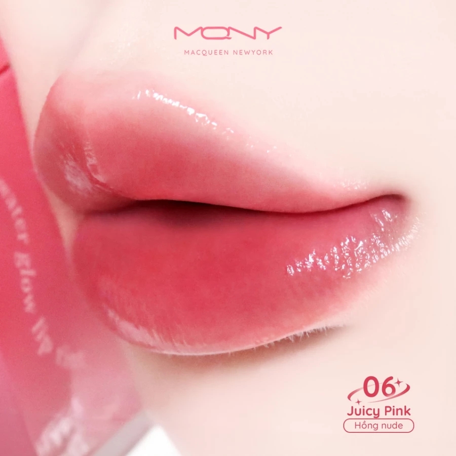 Son Bóng Pha Lê MQNY Macqueen New York DEWY WATER GLOW LIP TINT 3.5g