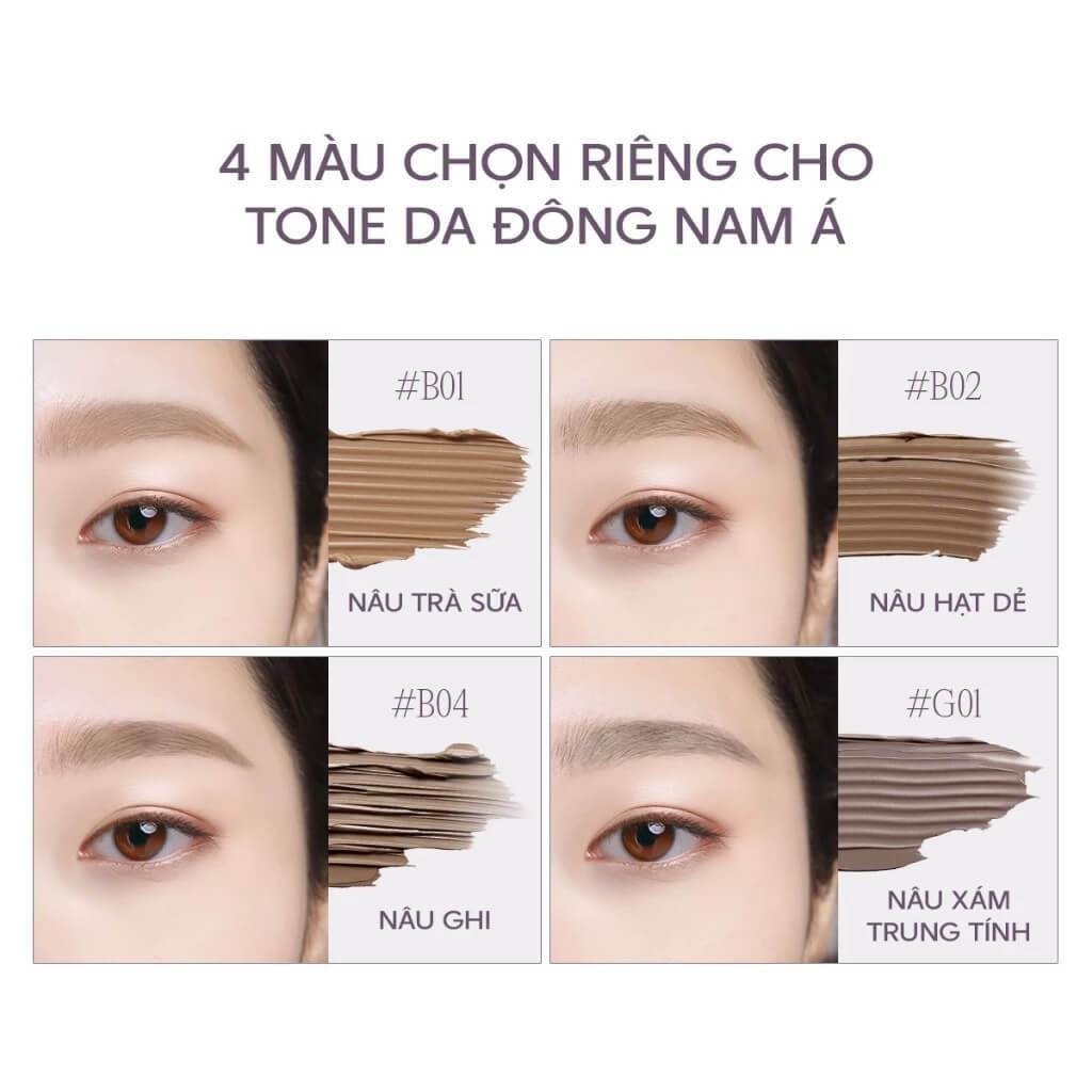 Mascara Lông Mày Siêu Mảnh mude Inspire Skinny Browcara (3.2g)