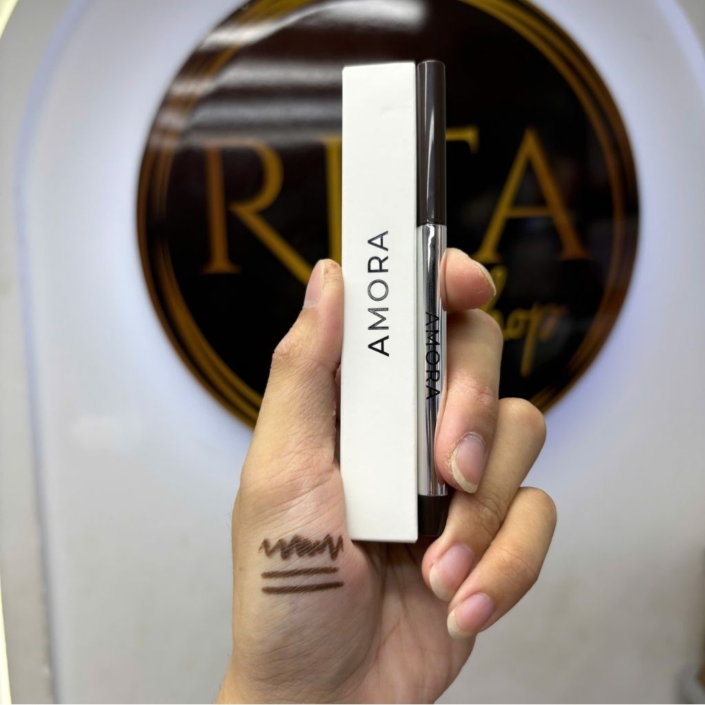 Chì kẻ mắt không lem không trôi Amora Waterproof Gel Liner