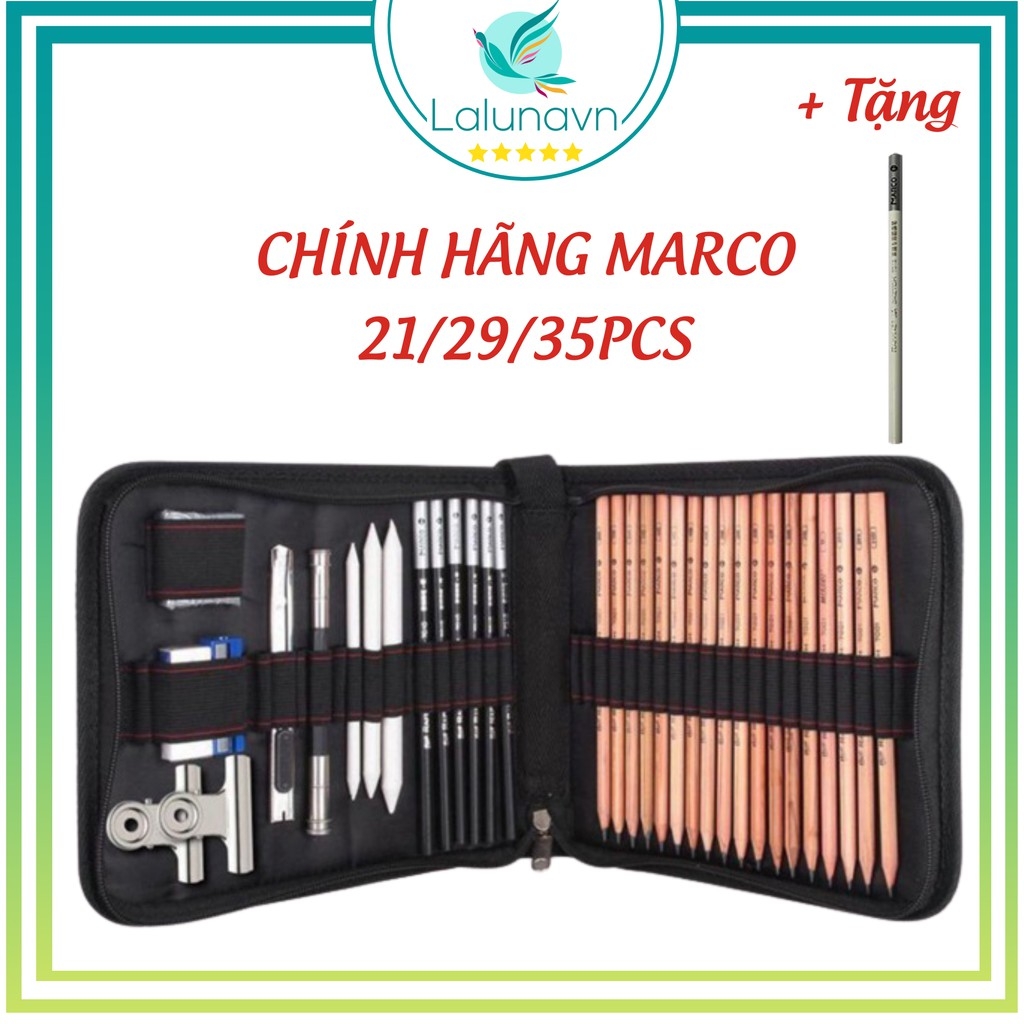 Bộ Bút Chì Màu Marco Raffine 7100-36TN Cao Cấp Hộp Thiếc