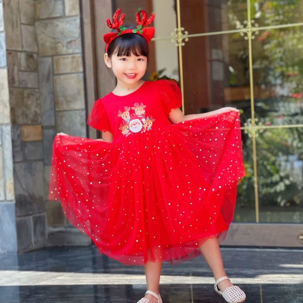 Váy yếm bí nhung noel