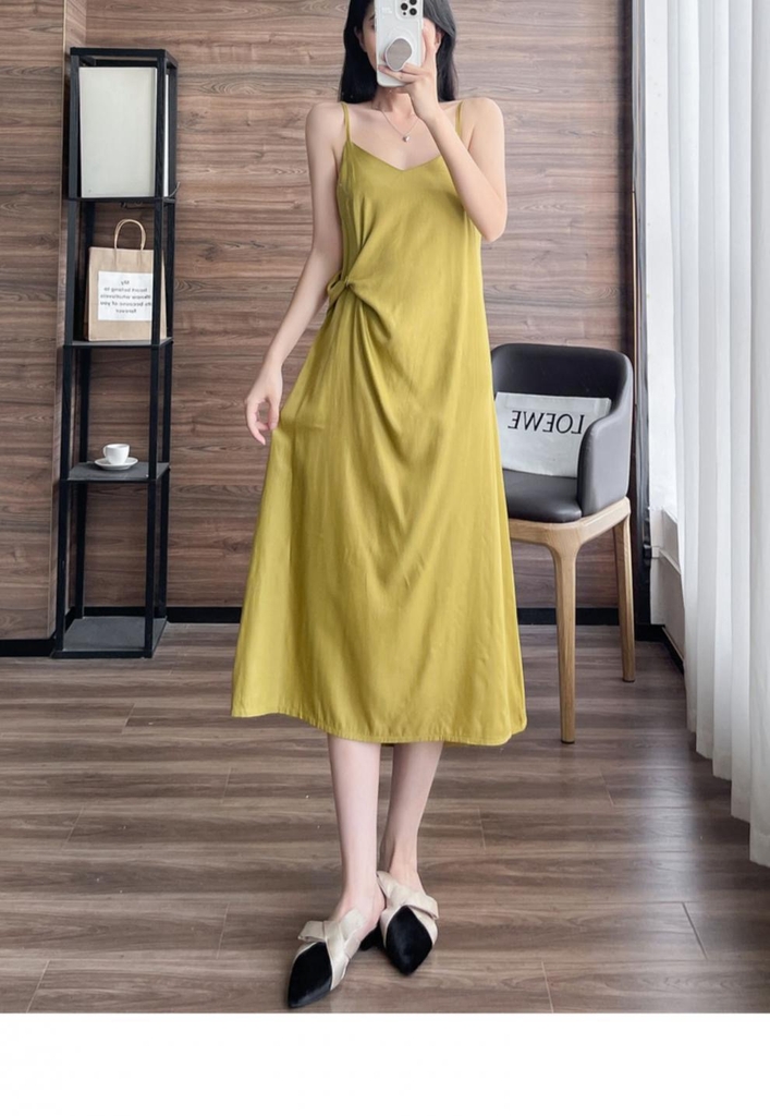 Váy Đũi Tay Lỡ Dáng Suông From Rộng Chất Đũi Hàn | Shopee Việt Nam