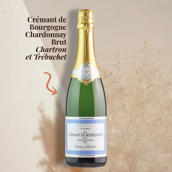 Rượu Vang Sủi Chartron et Trébuchet Crémant de Bourgogne Chardonnay Brut