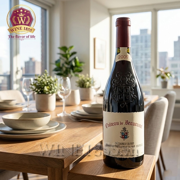 Rượu Vang Pháp Château de Beaucastel Châteauneuf-Du-Pape Rouge