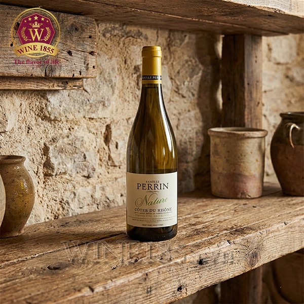 Rượu Vang Pháp Famille Perrin Nature Côtes-du-Rhône Blanc