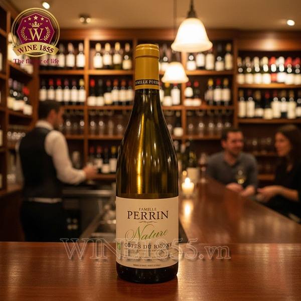 Rượu Vang Pháp Famille Perrin Nature Côtes-du-Rhône Blanc