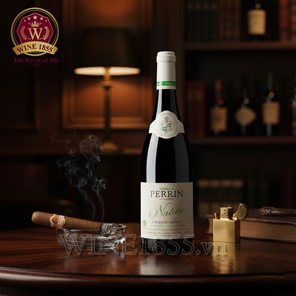 Rượu Vang Pháp Famille Perrin Nature Côtes-du-Rhône Rouge