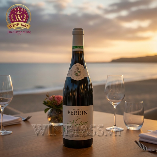 Rượu Vang Pháp Famille Perrin Nature Côtes-du-Rhône Rouge