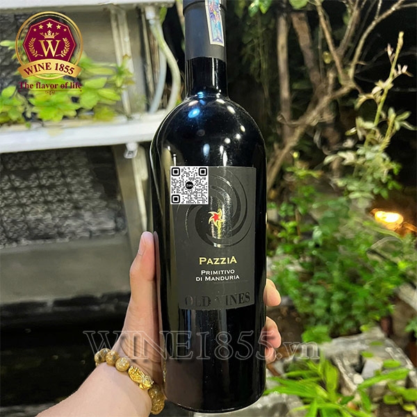 Rượu Vang Ý Pazzia Primitivo di Manduria