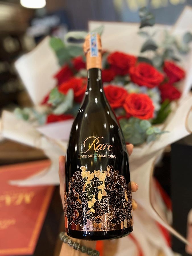 Rượu Champagne Rare Brut Milésimé 2008 - Hảo Hạng