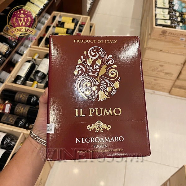 Rượu Vang Bịch IL Pumo Negroamaro BIB 3L