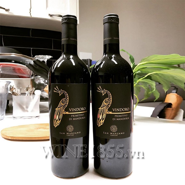 Rượu Vang Con Công Vindoro Primitivo