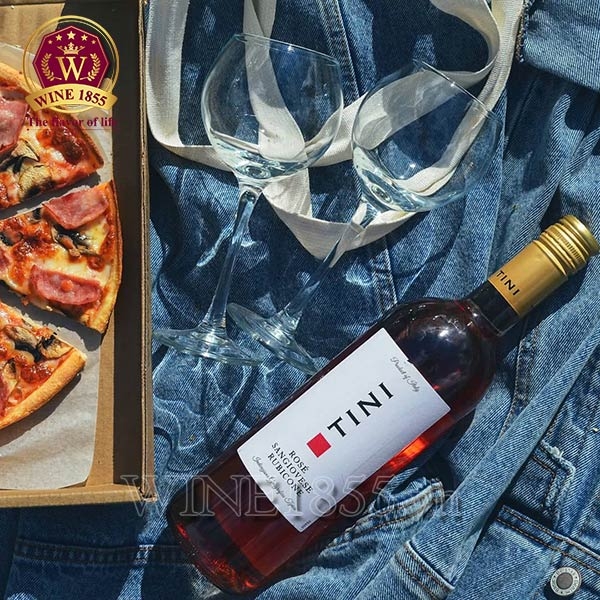 Rượu vang hồng Tini Rosé Sangiovese Rubicone
