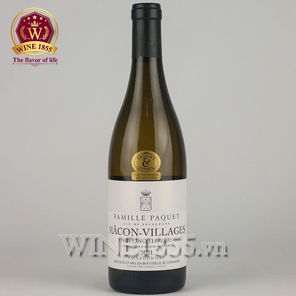 Rượu Vang Pháp Famille Paquet Mâcon-Villages Nos Cinq Terroirs