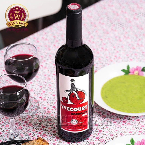 Rượu vang Pháp Yvecourt Bordeaux Rouge