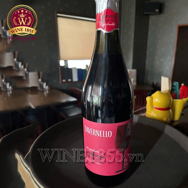 Rượu Vang Sủi Tavernello Lambrusco Emilia IGT (Rosso Amabile)