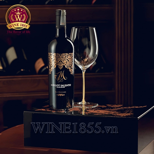 Rượu Vang Ý M Merlot Salento Limited Edition - M Gold