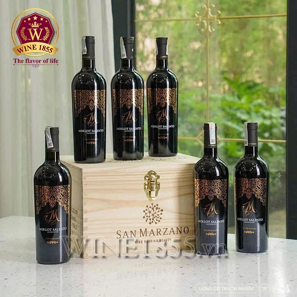 Rượu Vang Ý M Merlot Salento Limited Edition - M Gold