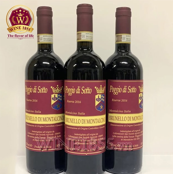 Rượu Vang Ý Poggio Di Sotto Brunello Di Montalcino Riserva