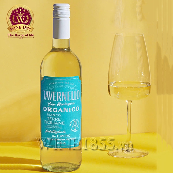 Rượu Vang Ý Tavernello Organico Bianco Terre Siciliane