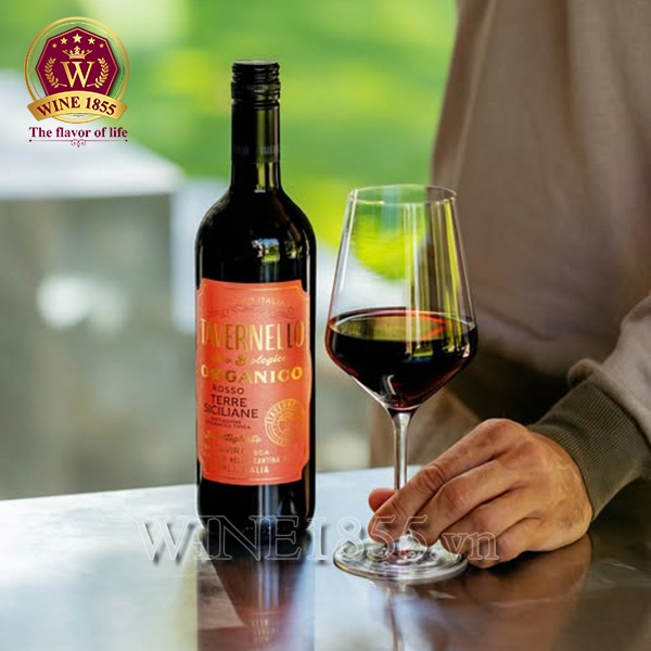 Rượu Vang Ý Tavernello Organico Rosso Terre Siciliane