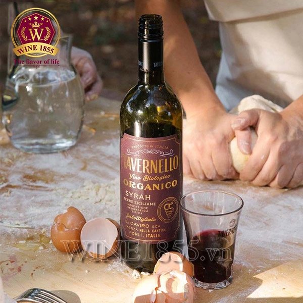 Rượu Vang Ý Tavernello Organico Syrah Terre Siciliane