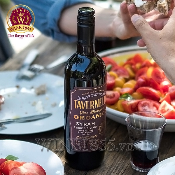 Rượu Vang Ý Tavernello Organico Syrah Terre Siciliane