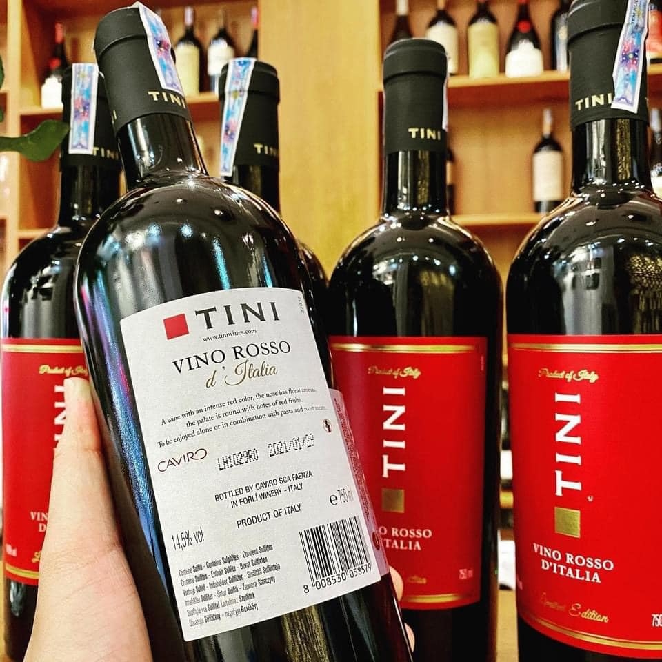 Rượu Vang Ý Tini Vino Rosso D’italia Limited Edition