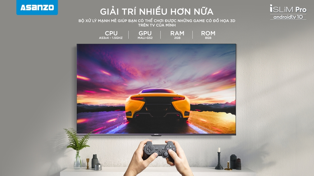 SMART TV iSLIM PRO 10 4K 55” – 55U71 [ANDROID 10]