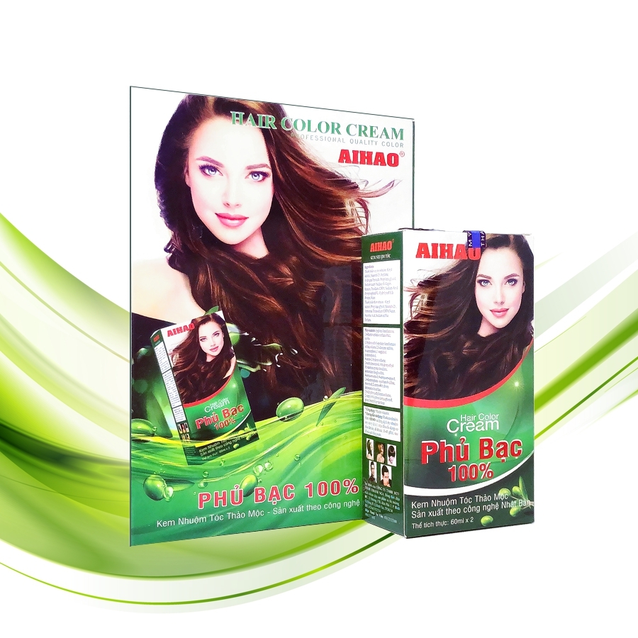 AIHAO Hair Color phủ bạc (60ml x 2) AIHAO Hair Color phủ bạc (60ml x 2)