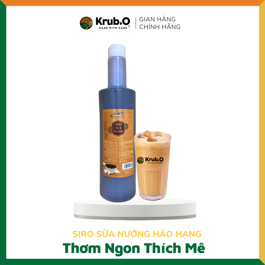 Siro Sữa Nướng Krub.O (Chai 650ml)