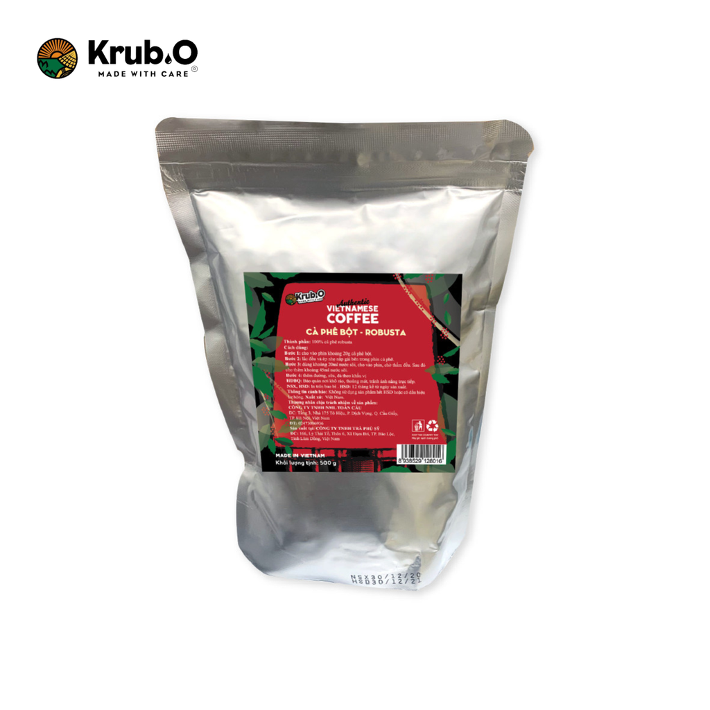 Cà Phê Bột Robusta Krub.O (Gói 500g)