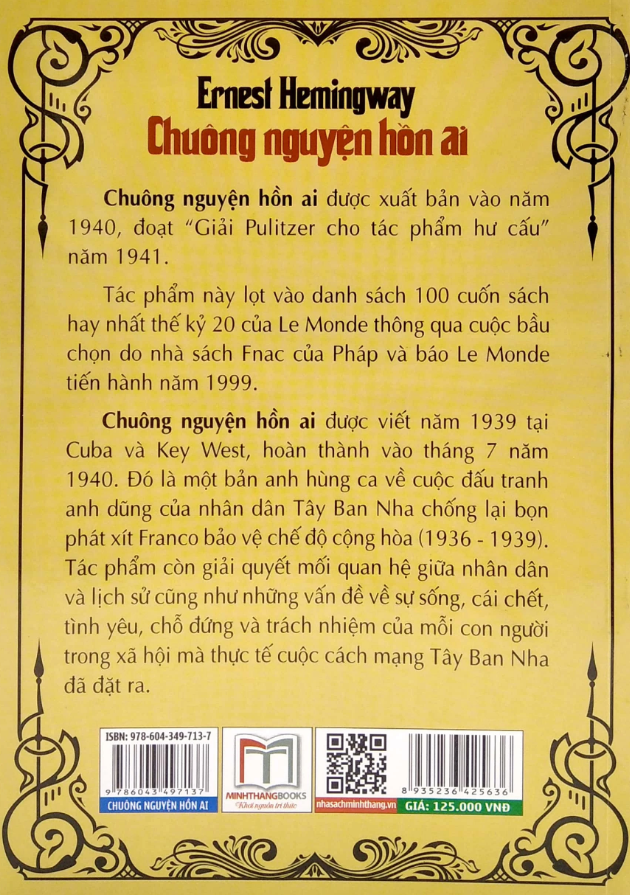 Chuông Nguyện Hồn Ai (Tái Bản 2022) - Ernest Hemingway