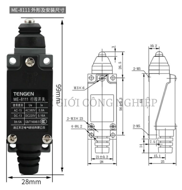 Công tắc hành trình ME 8108/8107/8104/8111/8112/8166/9101 