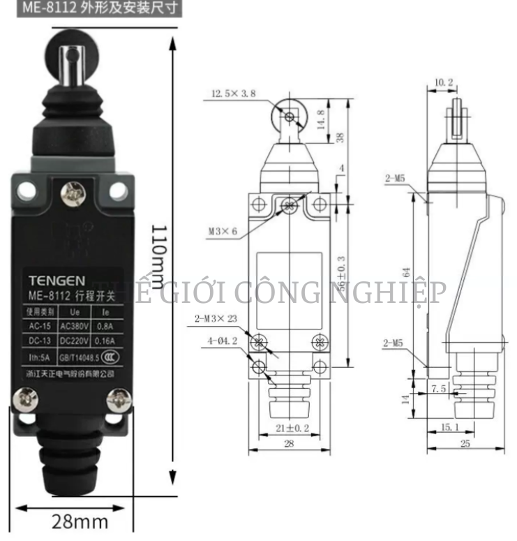 Công tắc hành trình ME 8108/8107/8104/8111/8112/8166/9101 