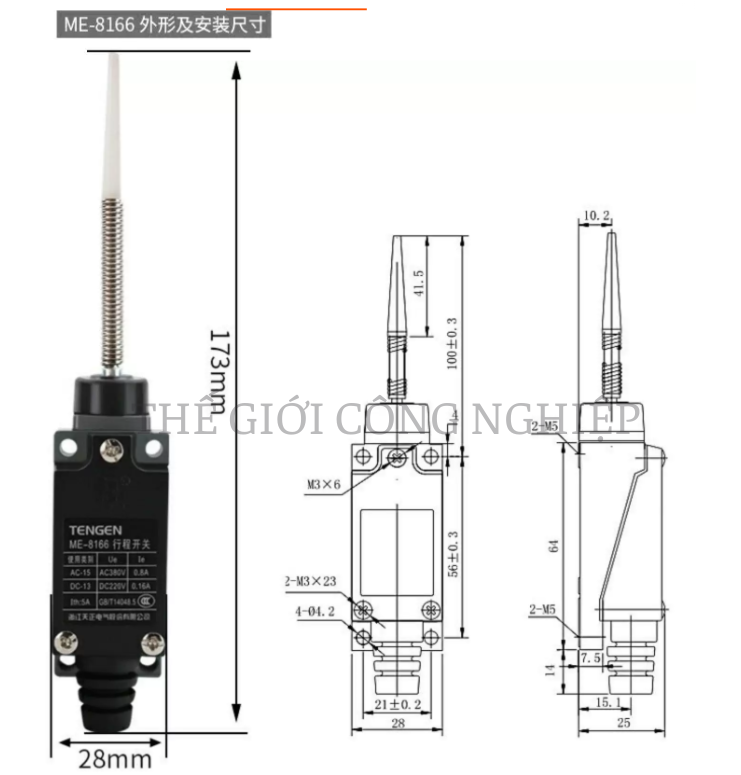 Công tắc hành trình ME 8108/8107/8104/8111/8112/8166/9101 