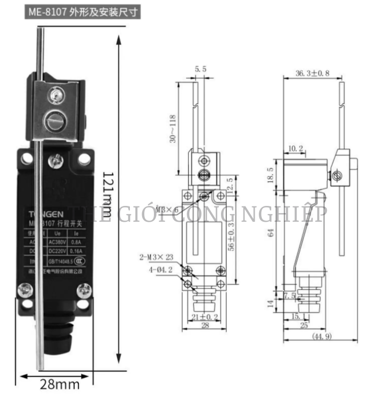 Công tắc hành trình ME 8108/8107/8104/8111/8112/8166/9101 