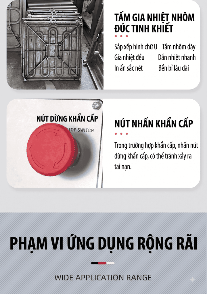 Máy Ép Nhiệt Khí Nén Tự Động Một Trạm Mini Ép Logo, Nhãn Cổ, Tem Vải, Chuyển Nhiệt Áo Thun