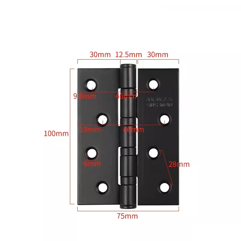 Bản lề inox 304 kích thước 70*100 Dầy 1,6mm, 2,1mm, 3mm