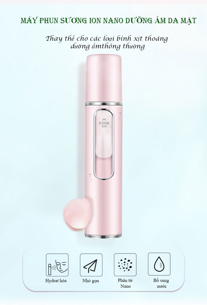 Máy xịt phun sương công nghệ nano cầm tay - ngăn ngừa khô da, cháy xạm da KD2331-1