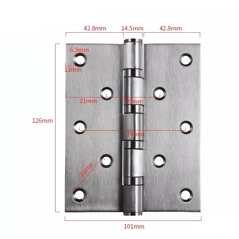 Bản lề inox 304 kích thước 70*100 Dầy 1,6mm, 2,1mm, 3mm
