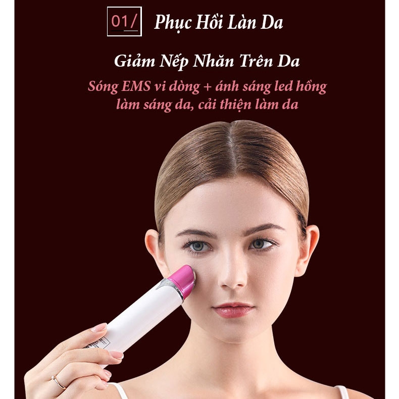 Bút điện di massage làm giảm nếp nhăn nâng cơ mắt cơ mặt săn chắc da KD9810