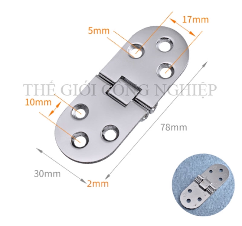Bản lề gập tự khóa 0°/90°/180° – Phụ kiện gấp hạ bàn, bàn trà, bản lề gập cố định cho đồ nội thất