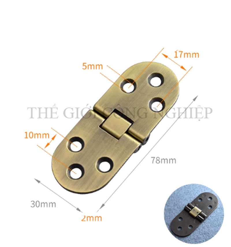 Bản lề gập tự khóa 0°/90°/180° – Phụ kiện gấp hạ bàn, bàn trà, bản lề gập cố định cho đồ nội thất