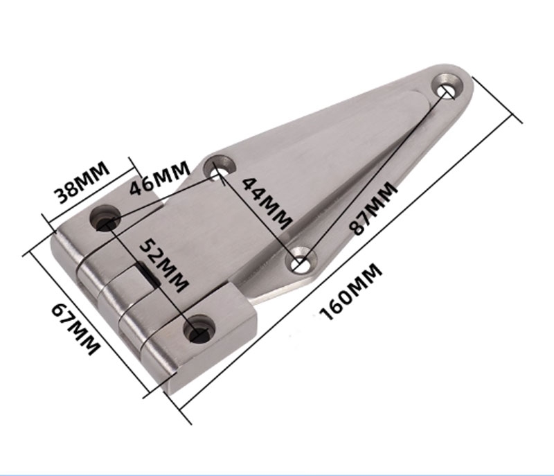 Bản lề phẳng cửa kho lạnh 1800 – inox, bản lề tủ hấp, lò nướng, máy sấy công nghiệp