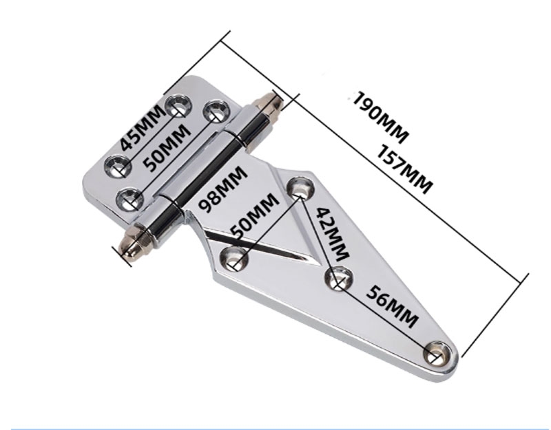 Bản lề phẳng cửa kho lạnh 1800 – inox, bản lề tủ hấp, lò nướng, máy sấy công nghiệp