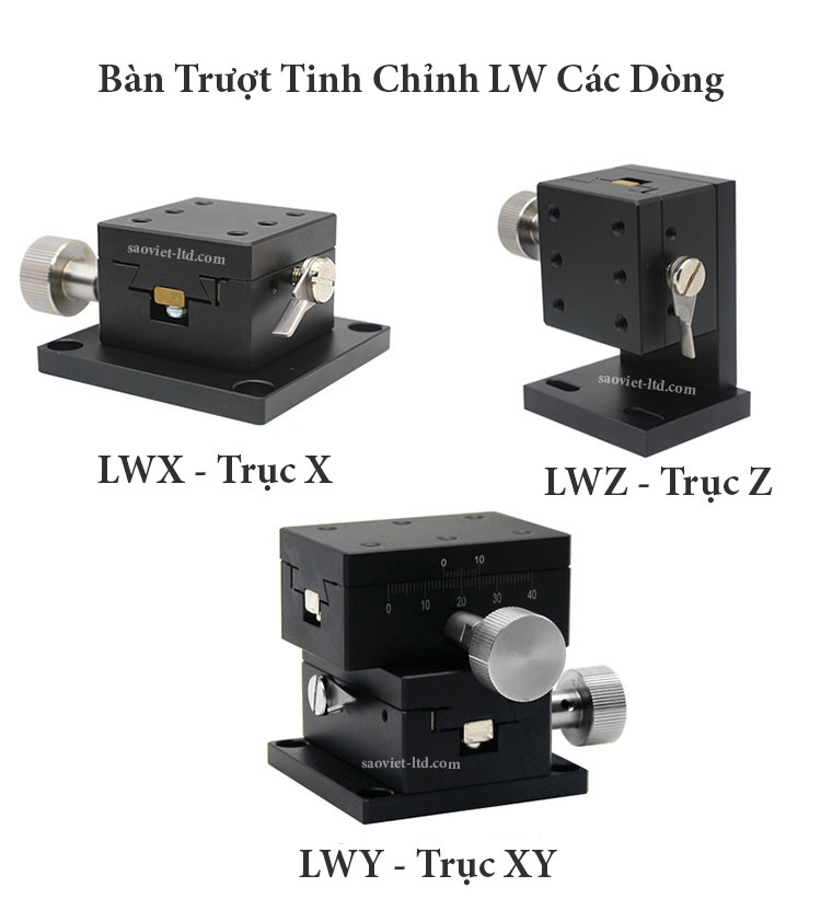 Bộ Bàn Tinh Chỉnh Quang Học Trục X  Kiểu LW