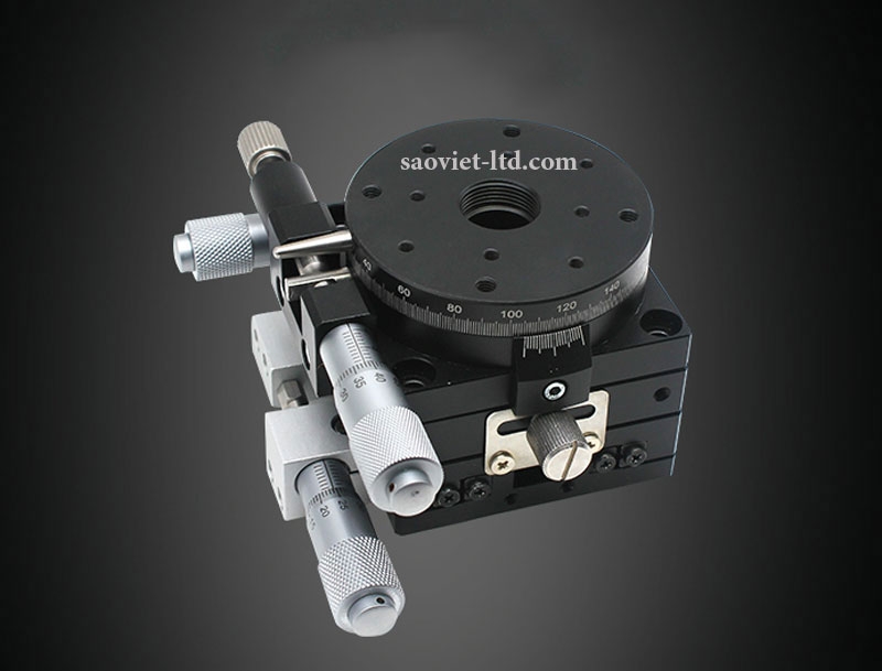 Bộ Bàn Tinh Chỉnh Quang Học Xoay Ba Trục XYR  Kiểu LS